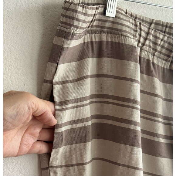 Marla Wynne Wide Leg High Waist Pants Striped Pull On - Picture 5 of 12